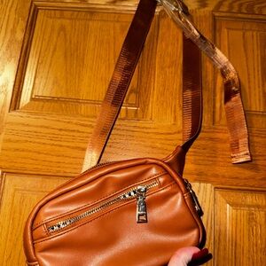 Brown Leather Crossbody Bag